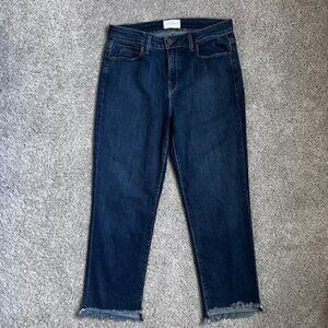 Parker Smith Raw Cut Frayed Hems Straight Leg Jeans size 30